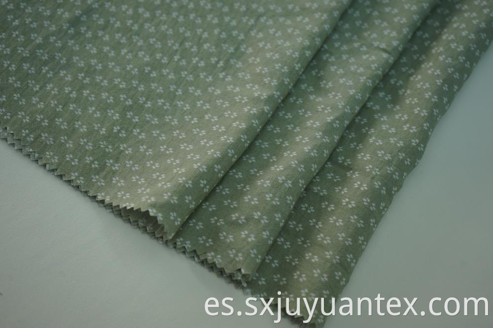 Rayon Polyester Slub Printed Fabric
